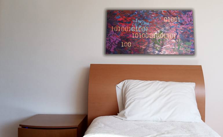 Original Abstract Science/Technology Painting by Jose Martinez