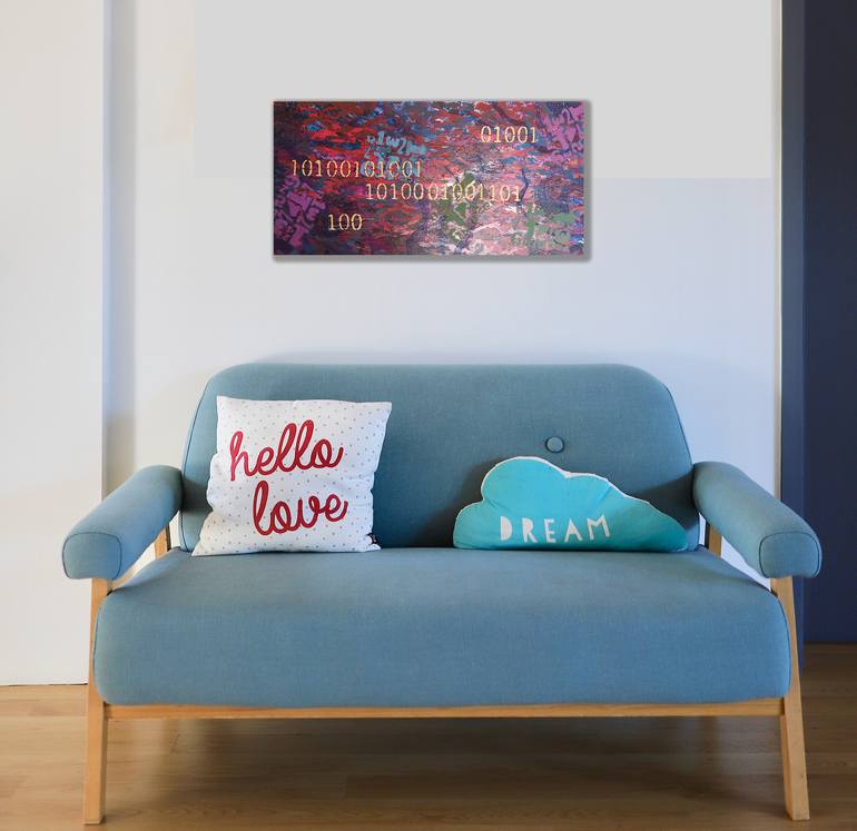 Original Abstract Science/Technology Painting by Jose Martinez