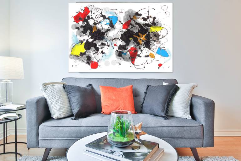 Original Abstract Political Painting by Jose Martinez