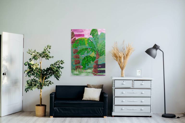 Original Abstract Expressionism Botanic Painting by Jose Martinez