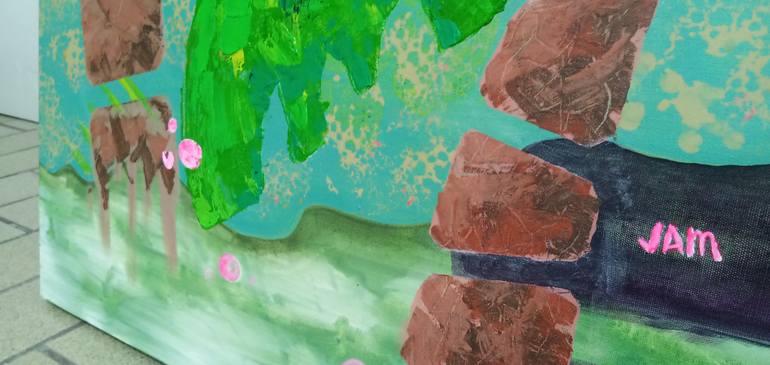 Original Abstract Expressionism Botanic Painting by Jose Martinez