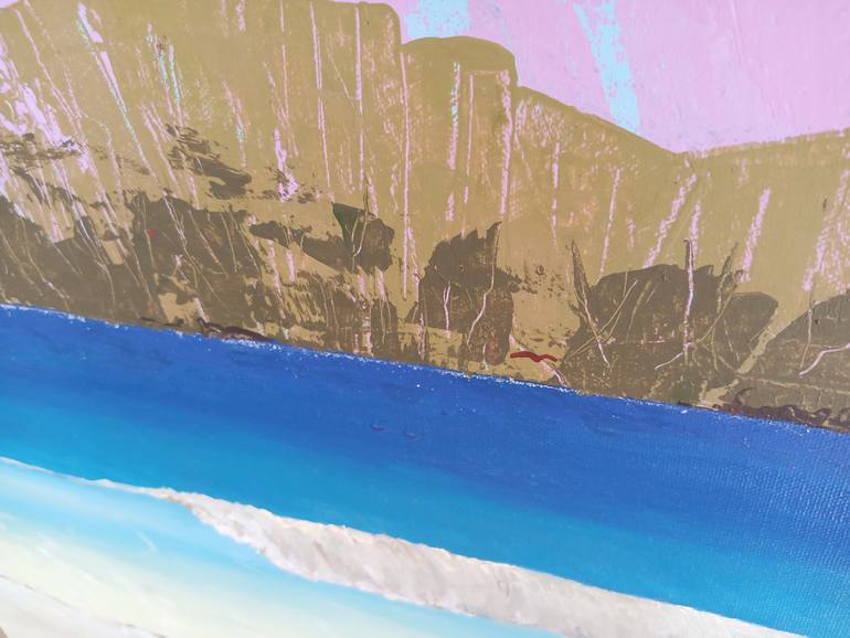 Original Expressionism Beach Painting by Jose Martinez