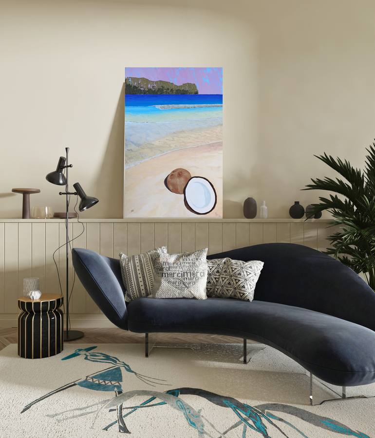 Original Expressionism Beach Painting by Jose Martinez