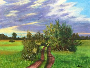 Original Color Field Painting Landscape Painting by Sana Nisar