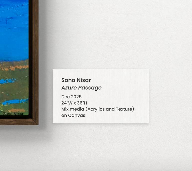 Original Abstract Landscape Painting by Sana Nisar