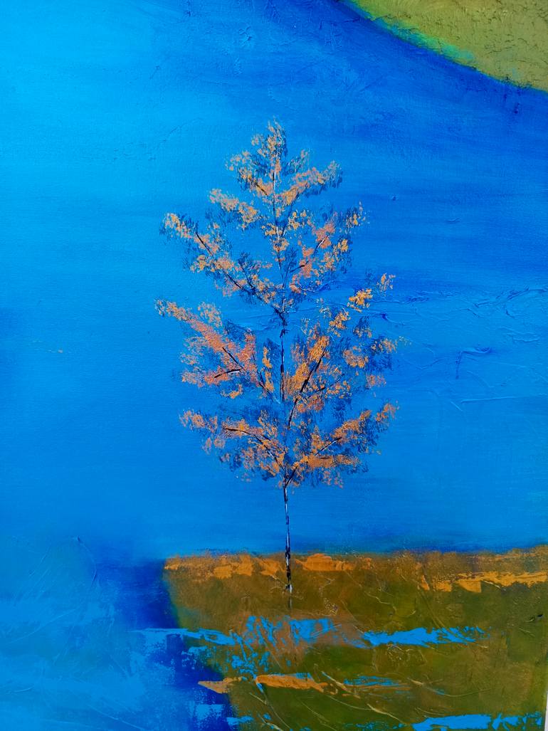Original Abstract Landscape Painting by Sana Nisar