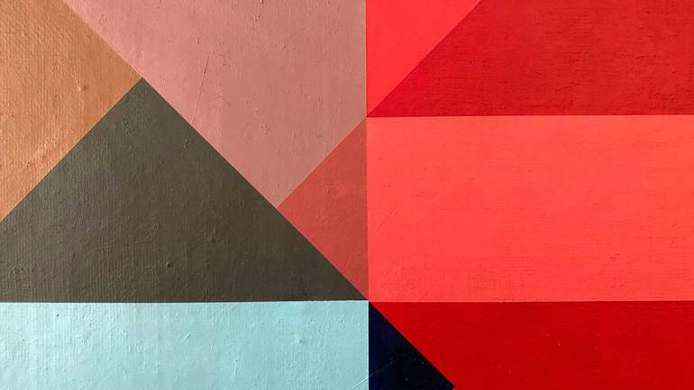 Original Abstract Geometric Painting by Chris Ronk