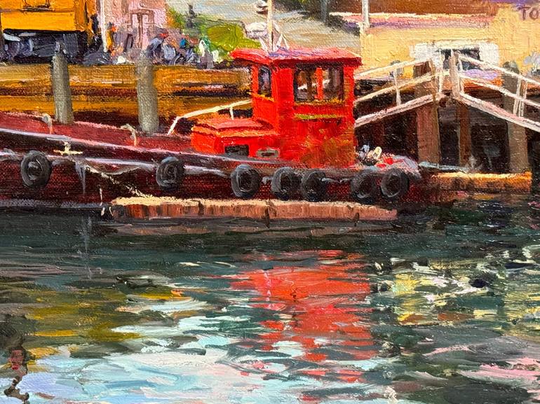 Original Fine Art Boat Painting by Tatyana Fogarty