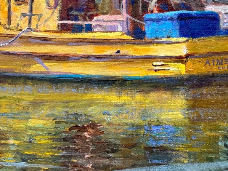 Original Contemporary Boat Painting by Tatyana Fogarty