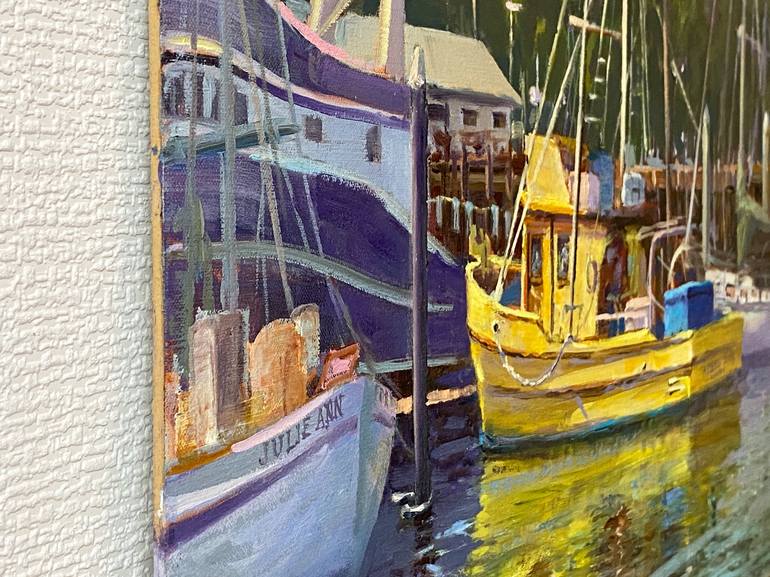 Original Contemporary Boat Painting by Tatyana Fogarty