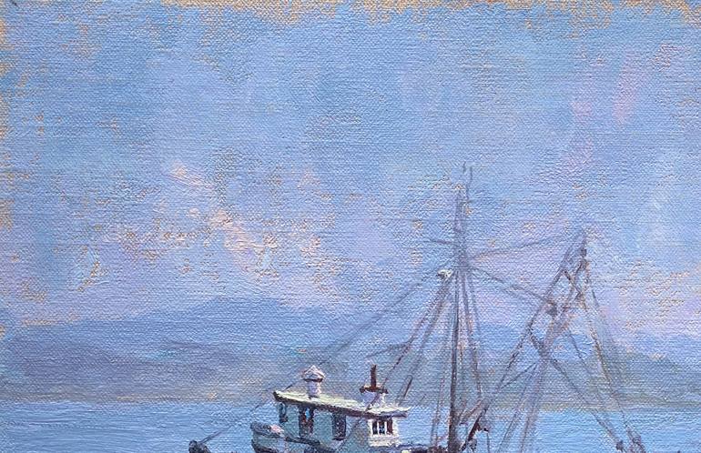 Original Fine Art Boat Painting by Tatyana Fogarty