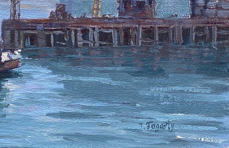 Original Fine Art Boat Painting by Tatyana Fogarty