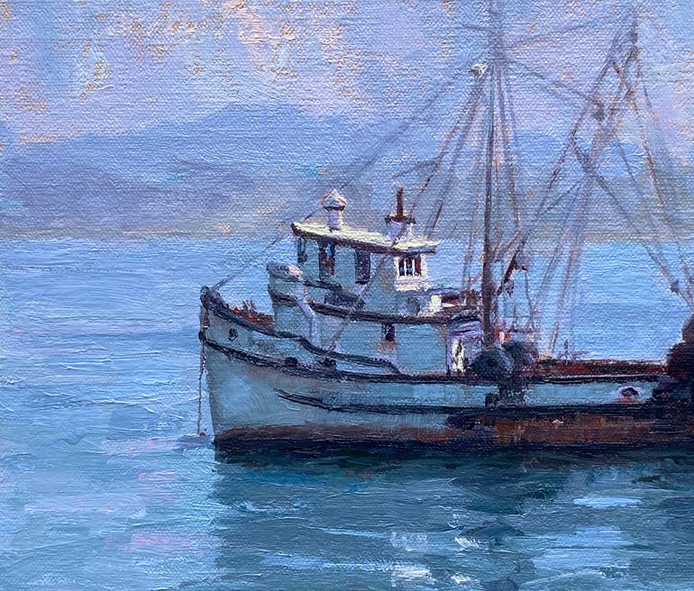 Original Fine Art Boat Painting by Tatyana Fogarty