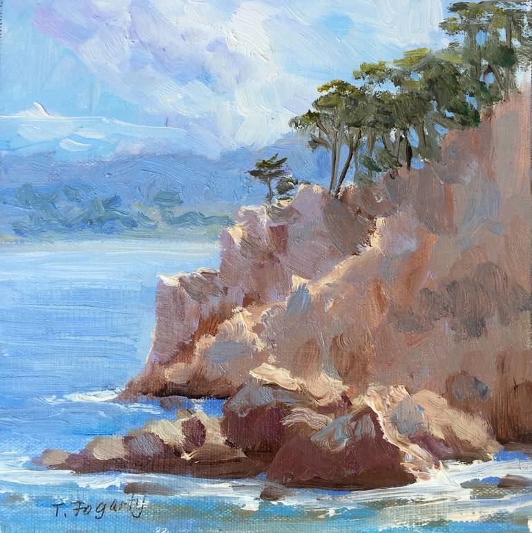 View From Point Lobos Painting by Tatyana Fogarty | Saatchi Art