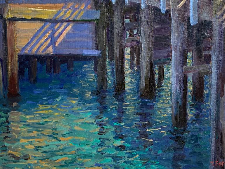 Original Impressionism Architecture Painting by Tatyana Fogarty