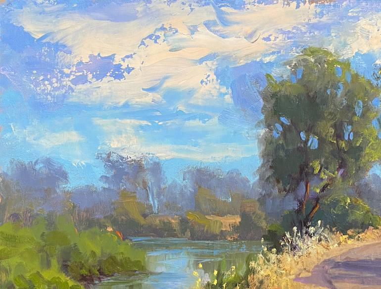 Original Fine Art Landscape Painting by Tatyana Fogarty