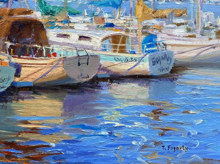 Original Fine Art Boat Painting by Tatyana Fogarty