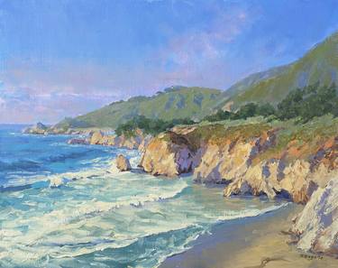 Cliffs And Surf California Coast thumb