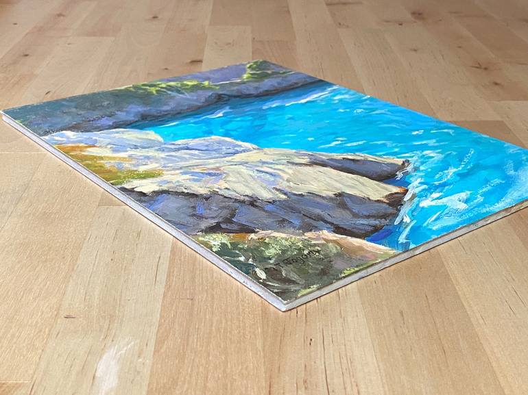 Original Impressionism Seascape Painting by Tatyana Fogarty
