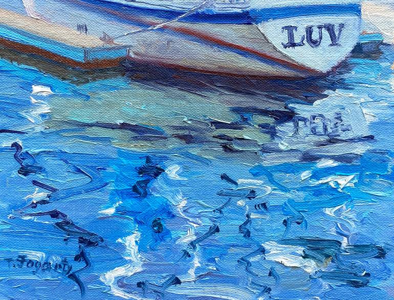 Original Fine Art Boat Painting by Tatyana Fogarty