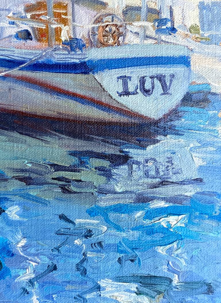 Original Fine Art Boat Painting by Tatyana Fogarty