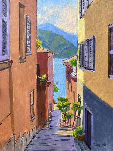 Varenna Alley Down To Lake Como thumb