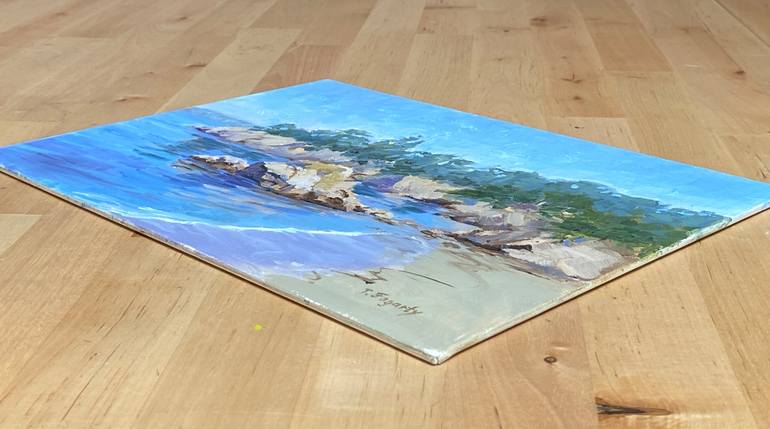 Original Fine Art Beach Painting by Tatyana Fogarty