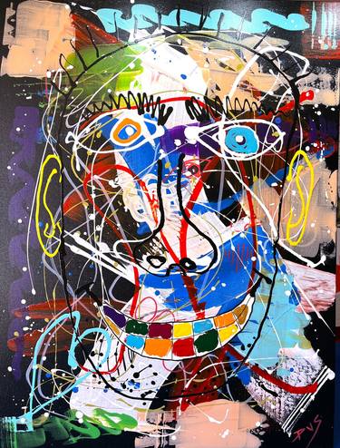 Print of Abstract Expressionism Portrait Paintings by Patrick Smith