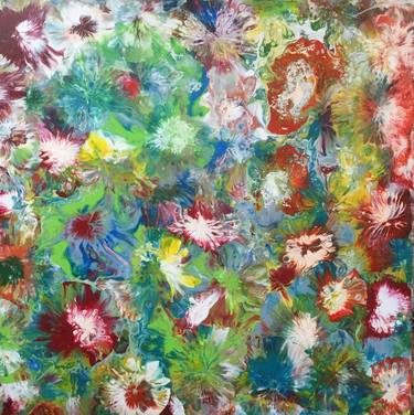 Original Abstract Expressionism Floral Paintings by Patrick Smith