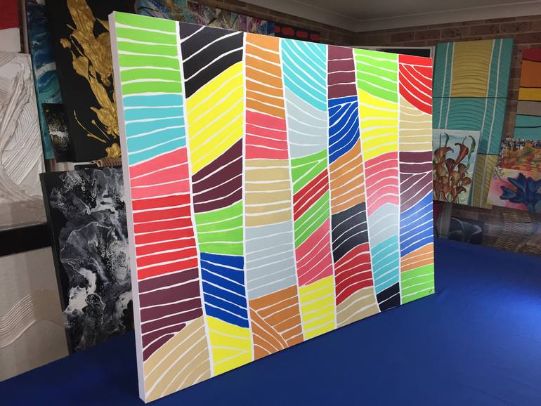 Original Abstract Expressionism Abstract Painting by Patrick Smith