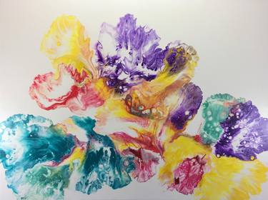 Print of Abstract Expressionism Floral Paintings by Patrick Smith