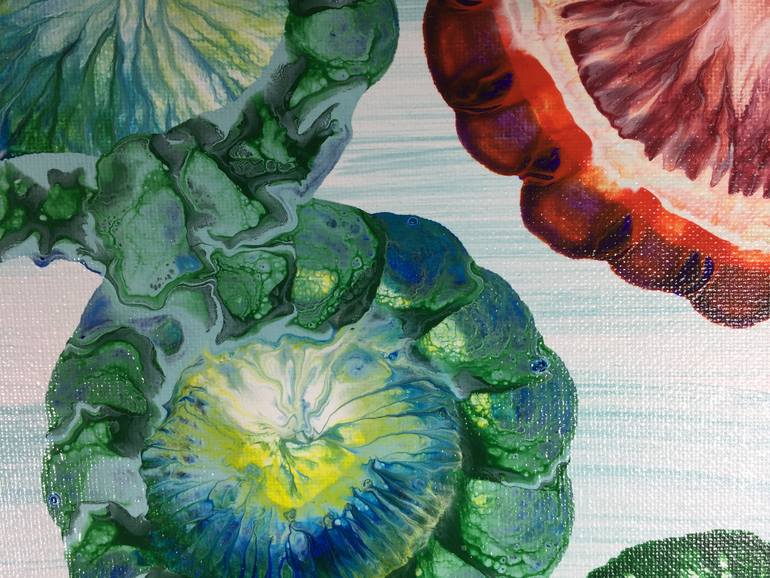 Original Abstract Expressionism Floral Painting by Patrick Smith