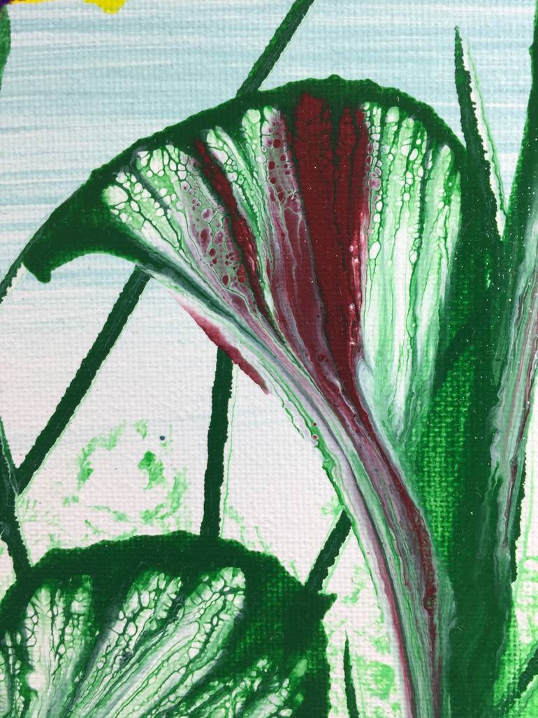 Original Abstract Expressionism Floral Painting by Patrick Smith