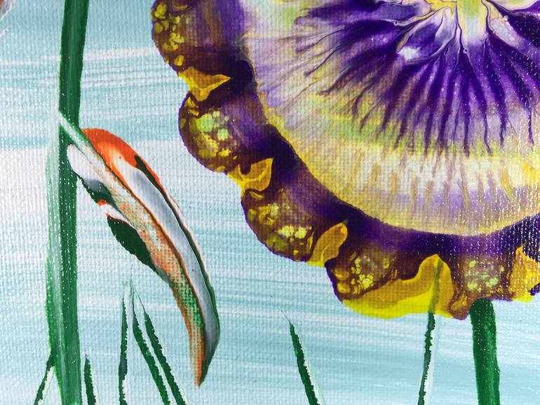 Original Abstract Expressionism Floral Painting by Patrick Smith