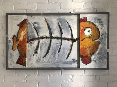 Print of Abstract Fish Paintings by VIKTOR Vinichenko