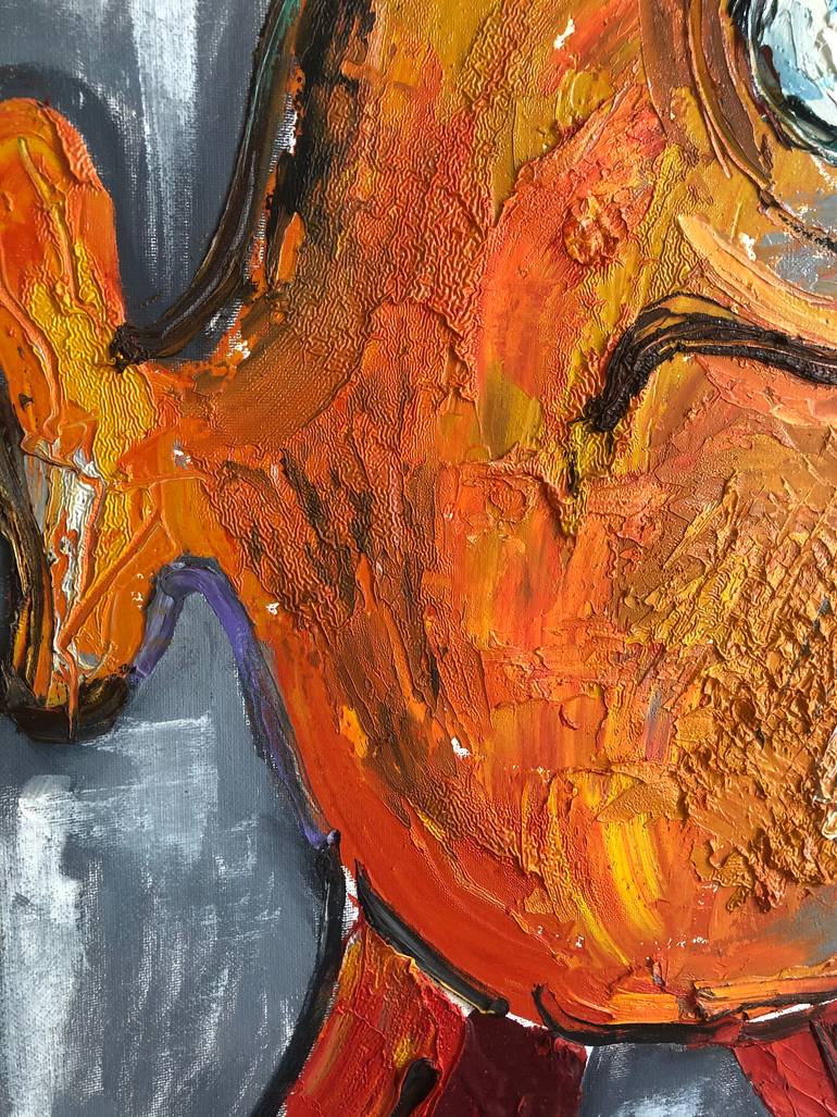 Original Abstract Animal Painting by Viktor Vinichenko