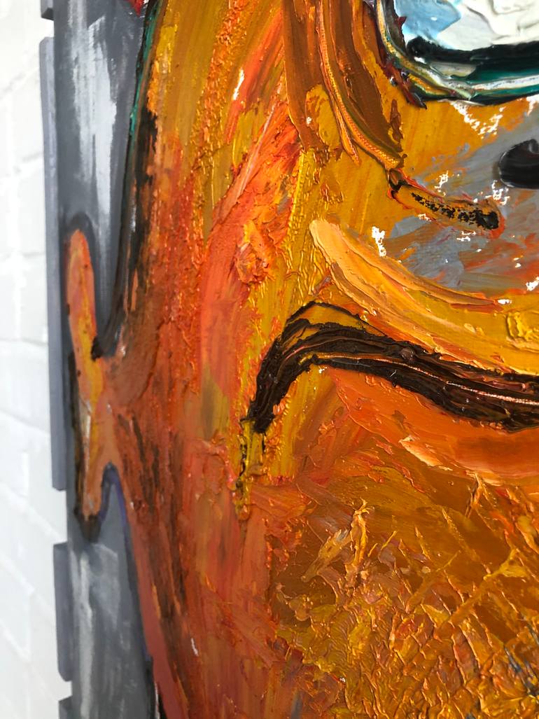 Original Abstract Animal Painting by Viktor Vinichenko