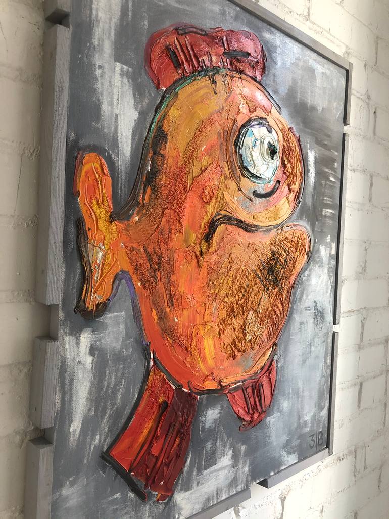 Original Abstract Animal Painting by Viktor Vinichenko