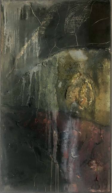 Original Abstract Expressionism Abstract Painting by Viktor Vinichenko