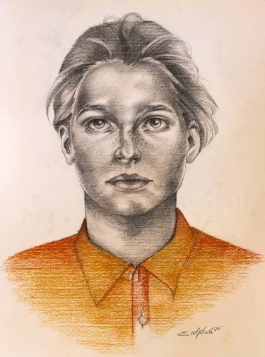 Print of Fine Art Portrait Drawings by Emilia Liptova
