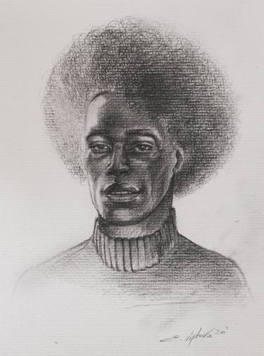 Print of Portraiture Portrait Drawings by Emilia Liptova