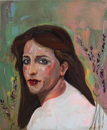 Original Expressionism Portrait Painting by Emilia Liptova