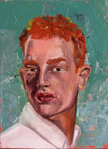 Original Portraiture Portrait Painting by Emilia Liptova