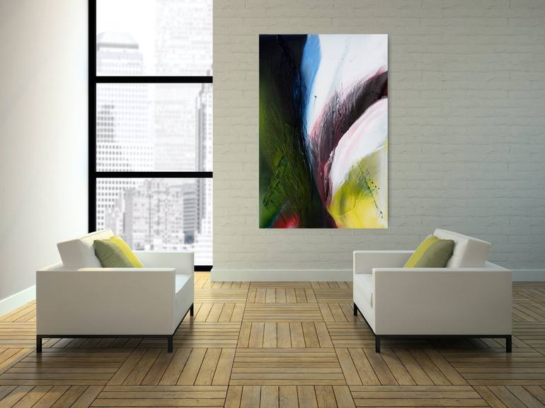 Original Fine Art Abstract Painting by Annette Poitau Levine