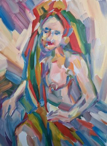 Original Expressionism Women Paintings by Olesja Pop