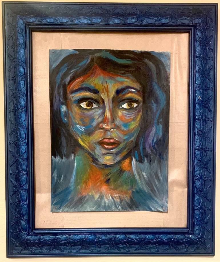 Original Expressionism Women Painting by Jennifer Benton
