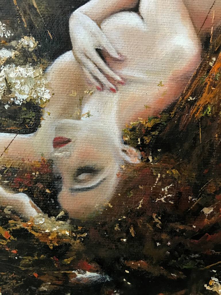 Original Art Deco Erotic Painting by Tetiana Parysh