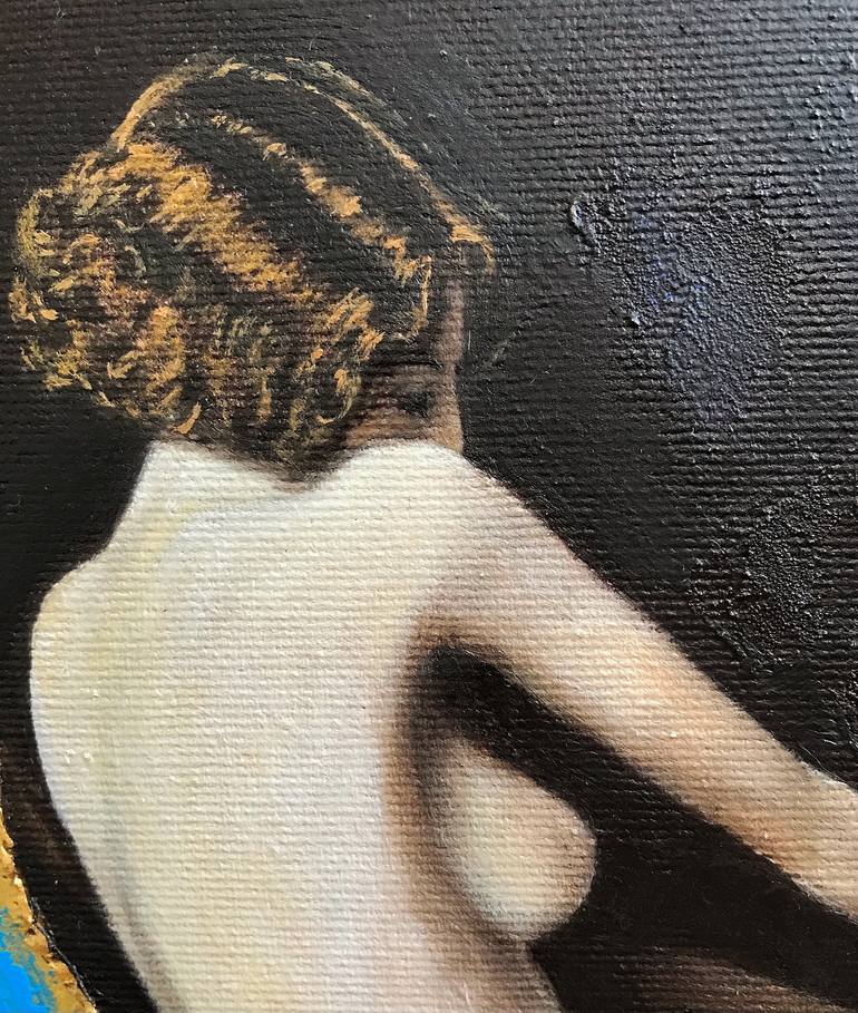 Original Art Deco Erotic Painting by Tetiana Parysh