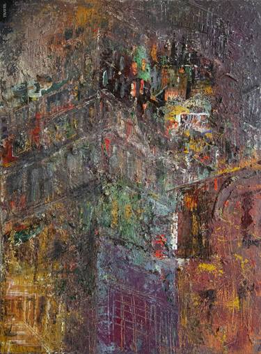 Original Abstract Architecture Paintings by Simmi Khanna