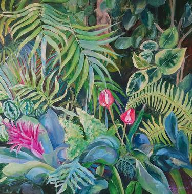 Original Impressionism Garden Paintings by Natalya Smirnova